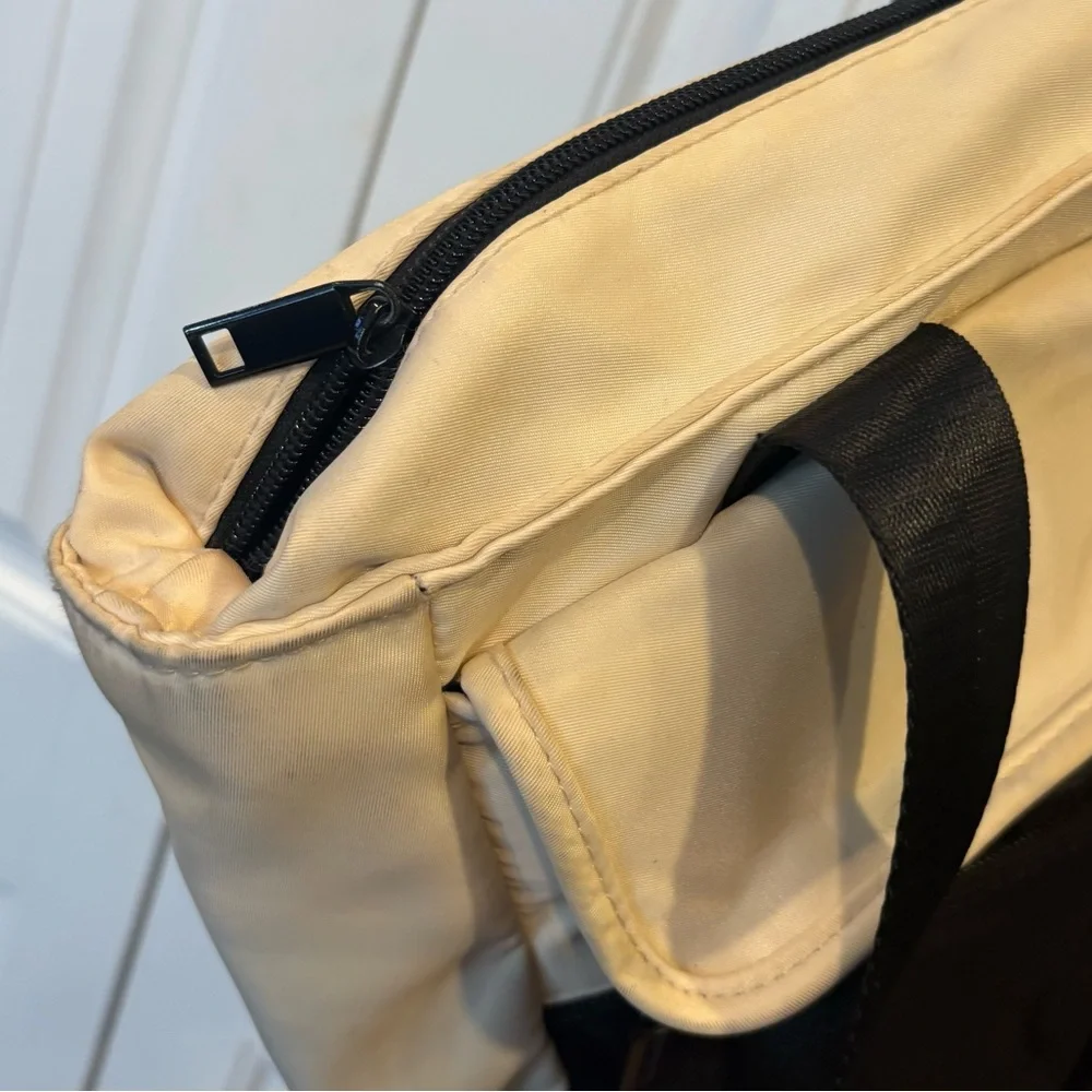 Cream And Black‎ Backpack